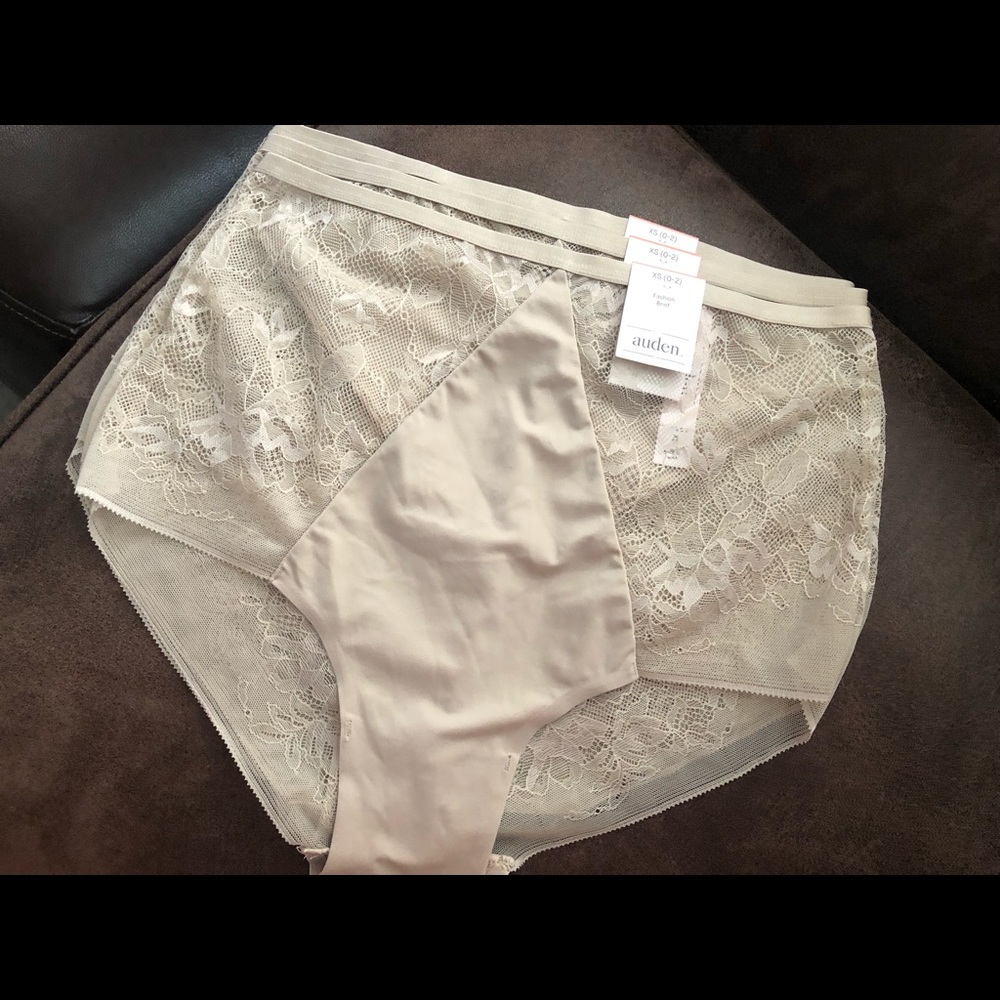 Auden High Waist Lace Panties set of 3 XS(0-2)